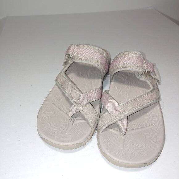 Skechers Thong Sandals Size 7 Cream Pink - Picture 3 of 6